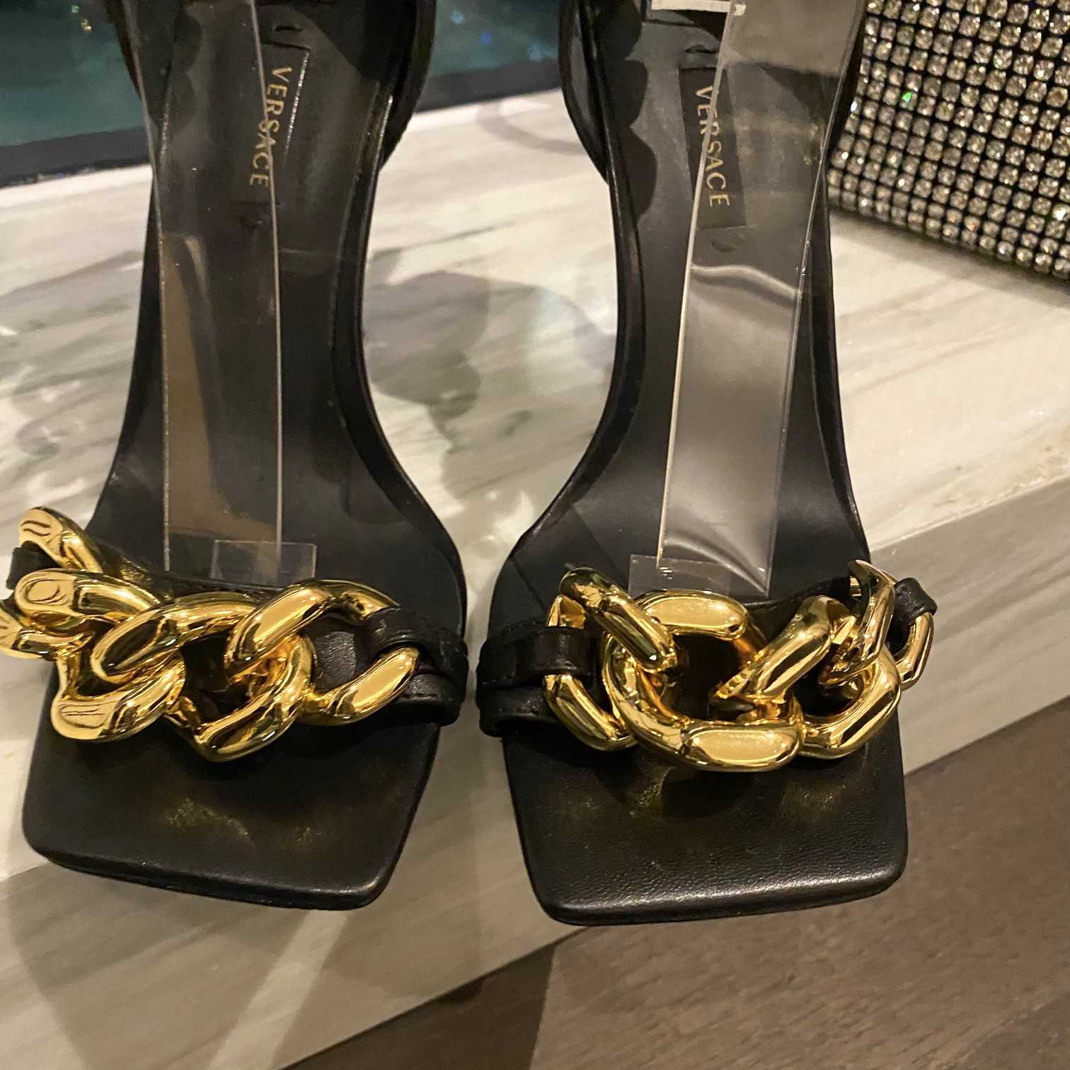 Versace Medusa Chain High Heel Sandals - EUR FASHION