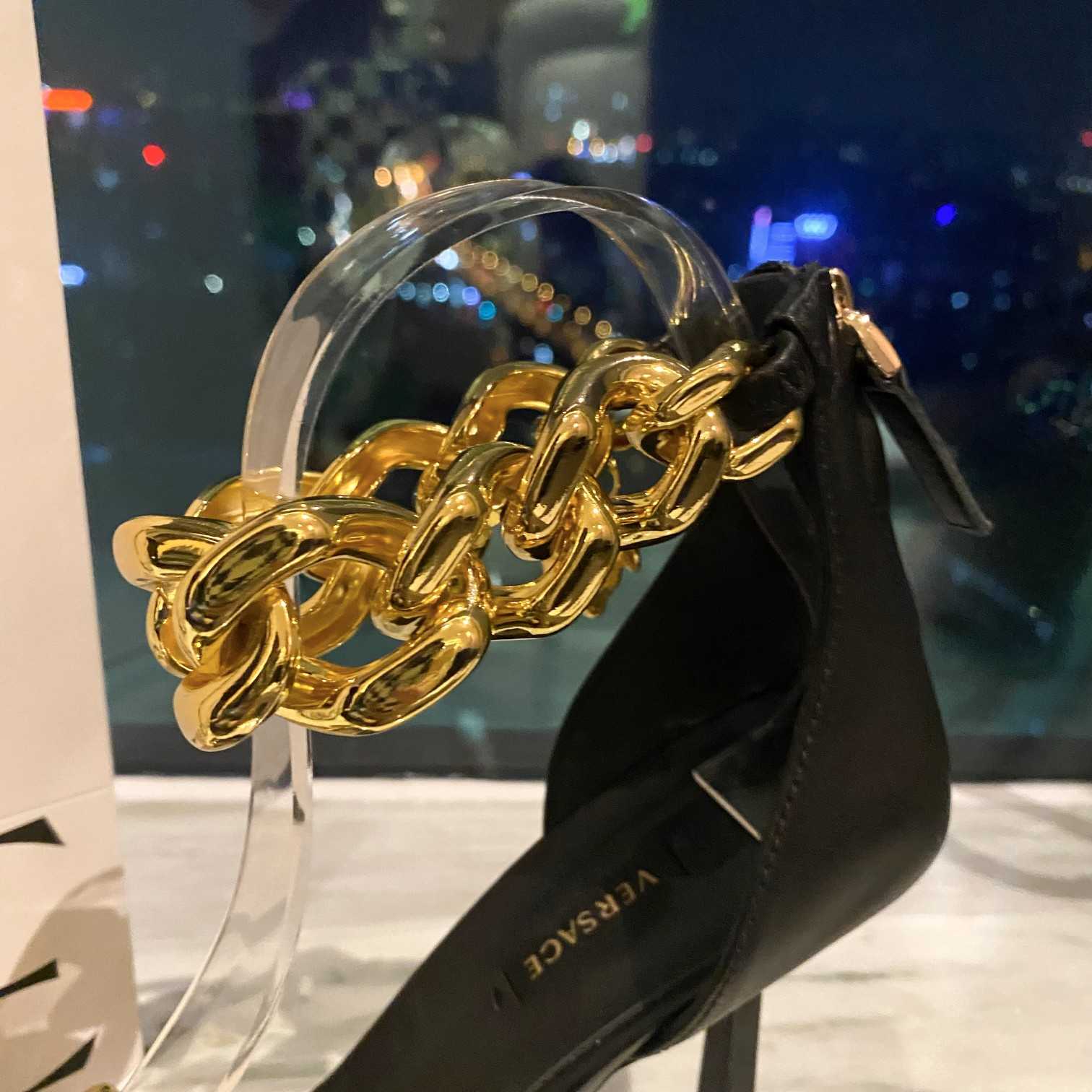 Versace Medusa Chain High Heel Sandals - EUR FASHION