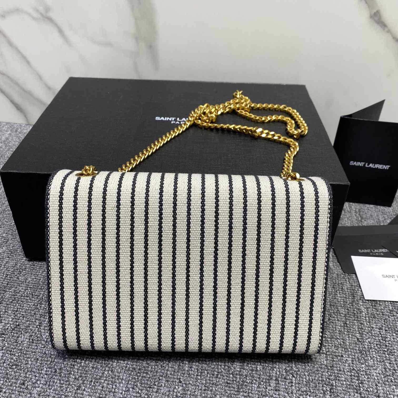 Saint Laurent Striped Small Chain Bag(20x13x5.5cm) - EUR FASHION