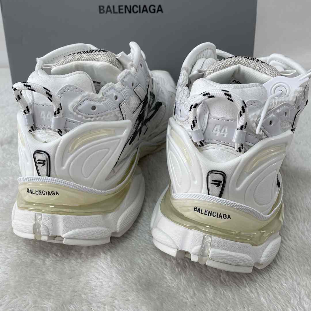 Balenciaga Runner Graffiti Sneaker In White - EUR FASHION