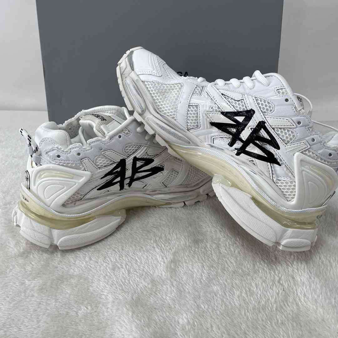 Balenciaga Runner Graffiti Sneaker In White - EUR FASHION