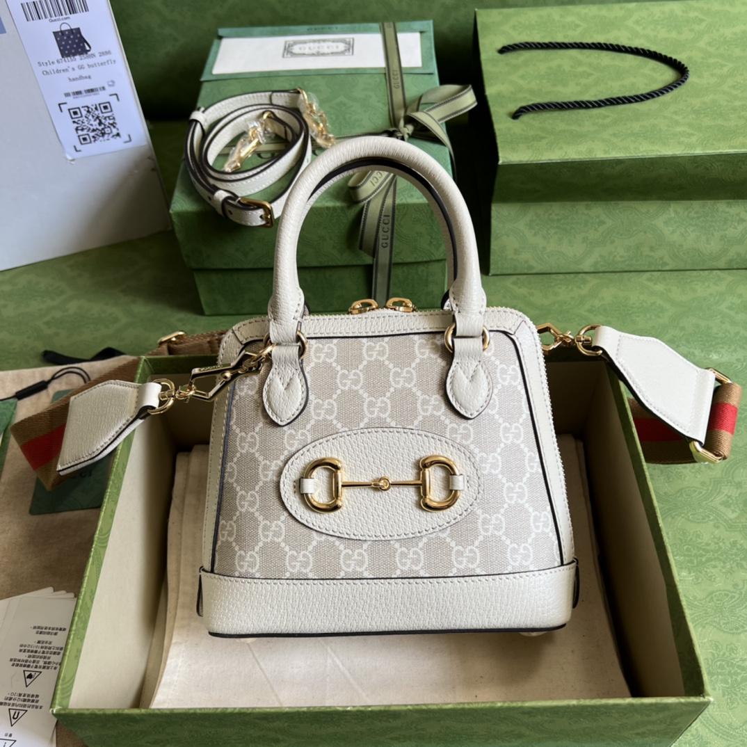 Gucci Horsebit 1955 GG Mini Bag(20-19.5-7.5cm) - EUR FASHION