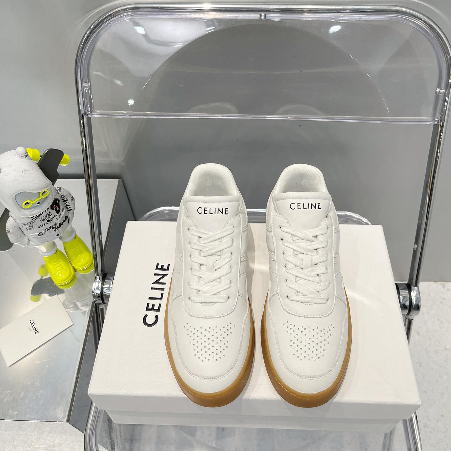 Celine Trainer Low Lace -Up Sneaker In Calfskin - EUR FASHION