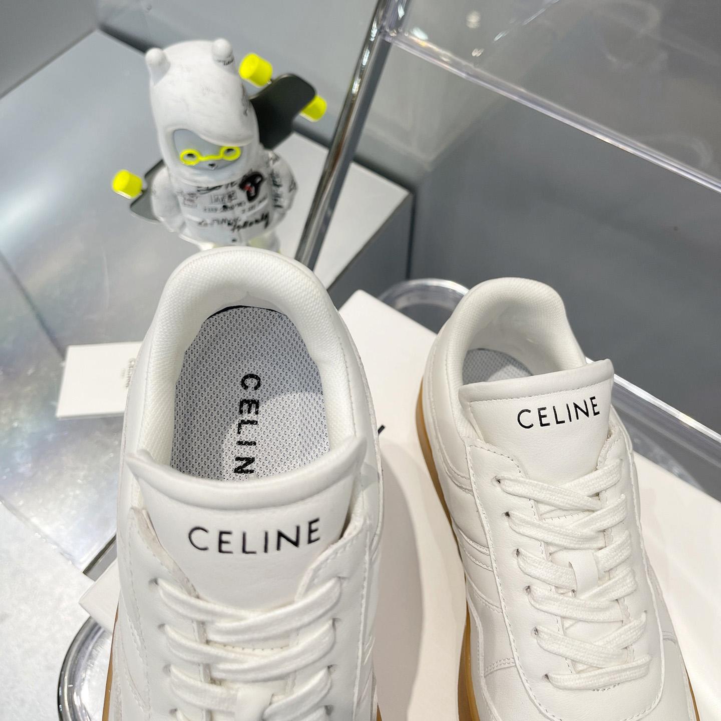 Celine Trainer Low Lace -Up Sneaker In Calfskin - EUR FASHION