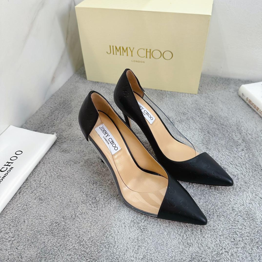 Jimmy Choo Leathre Cass Pumps   105mm - EUR FASHION