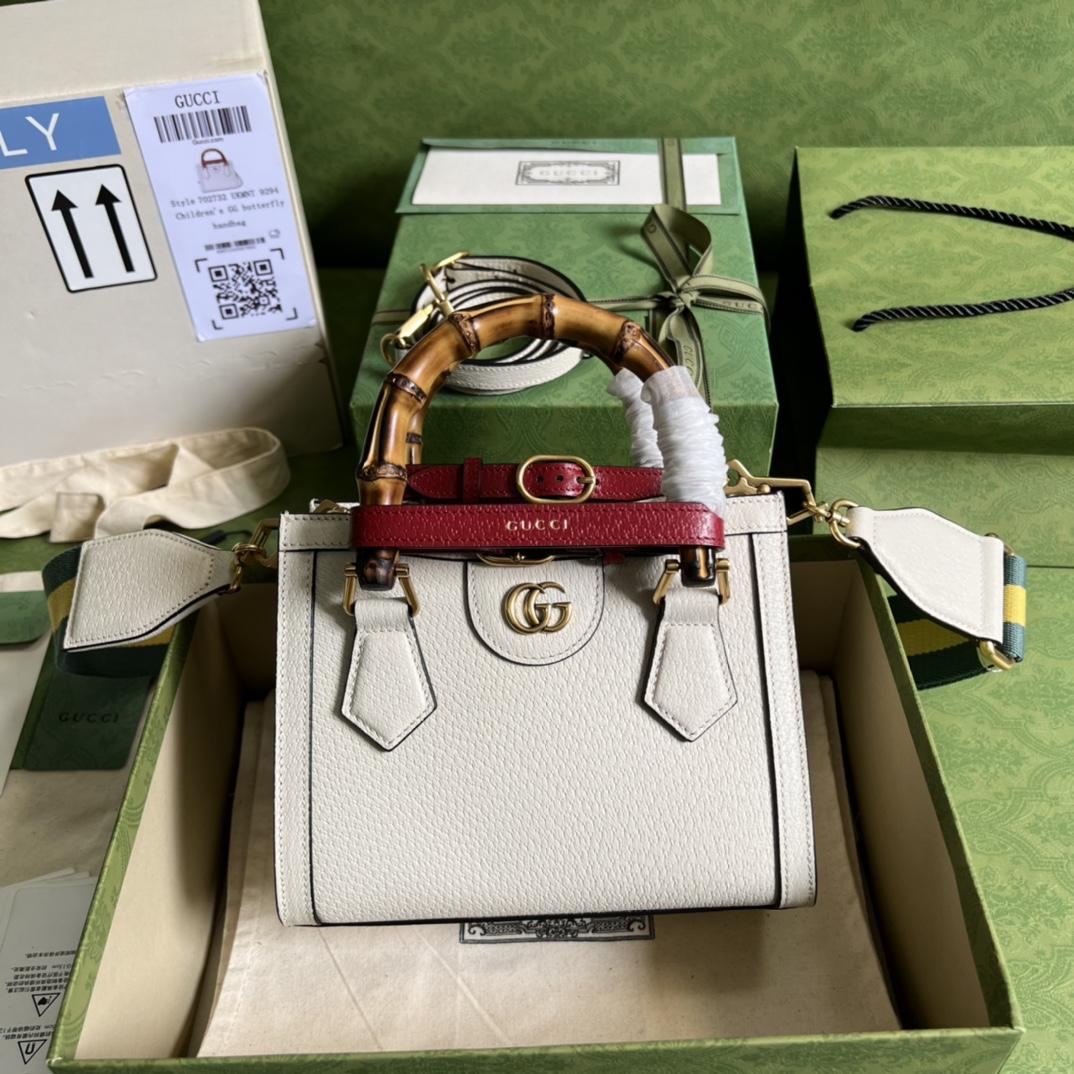 Gucci Diana Mini Tote Bag(20*16*10cm) - EUR FASHION