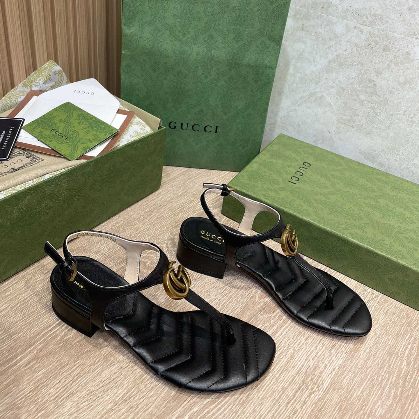 Gucci Women's Double G Sandal - EUR FASHION