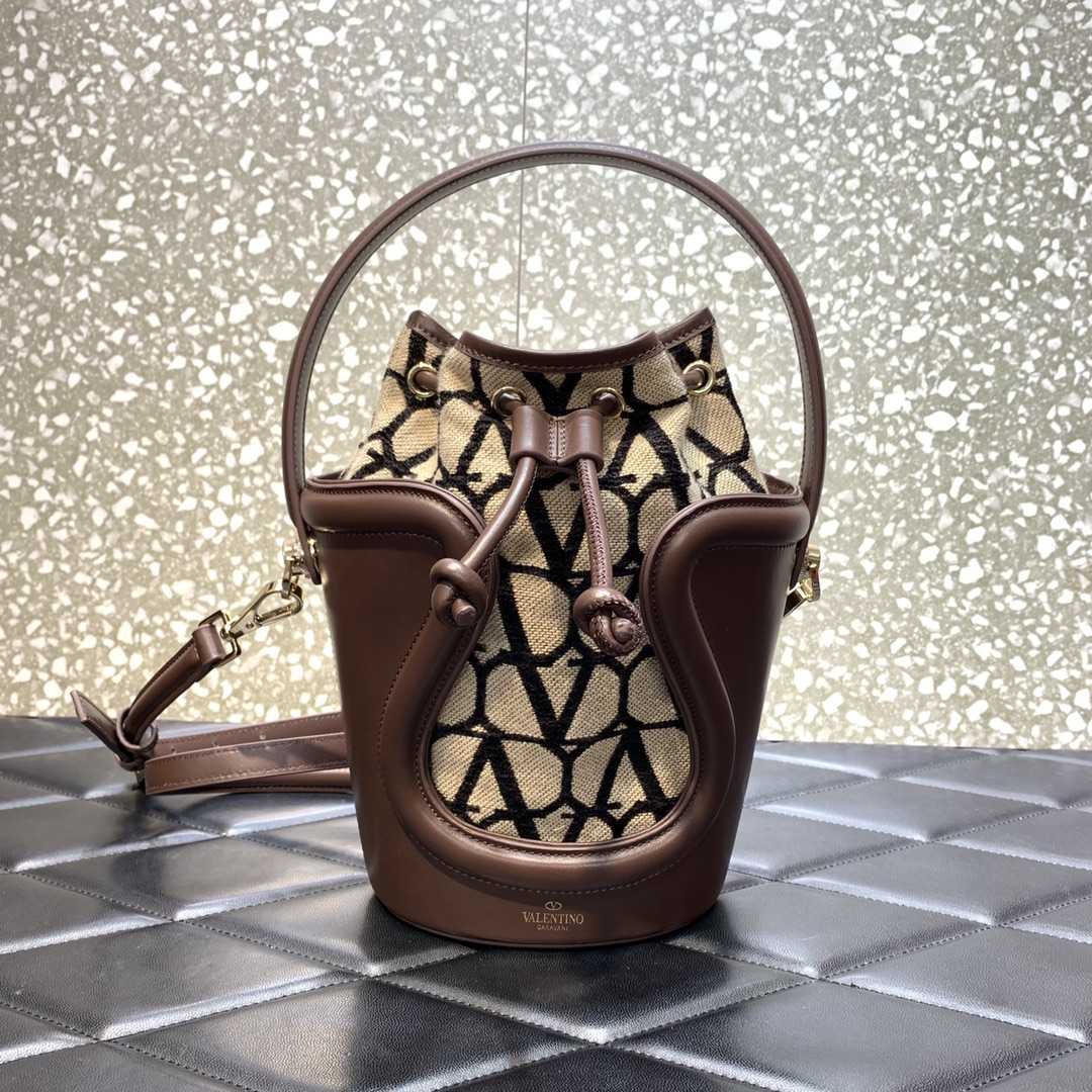 Valenti Le Cinquième Toile Iconographe Bucket Bag - EUR FASHION