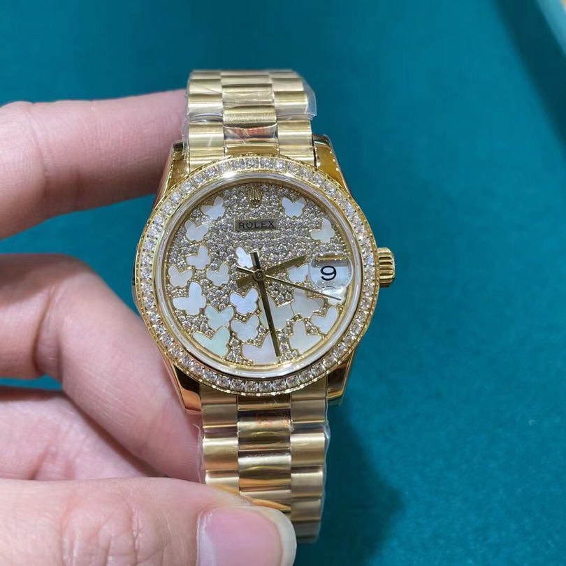 Rolex Yellow Gold Datejust 31 Watch - EUR FASHION