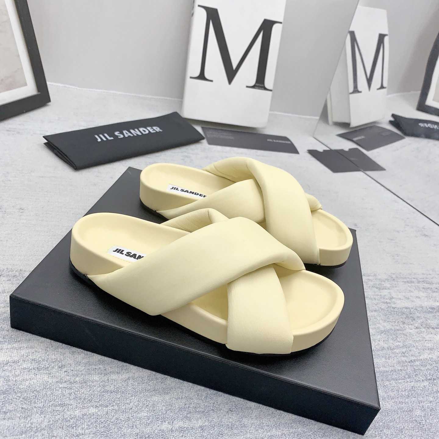 JIl Sander Padded Slides - EUR FASHION