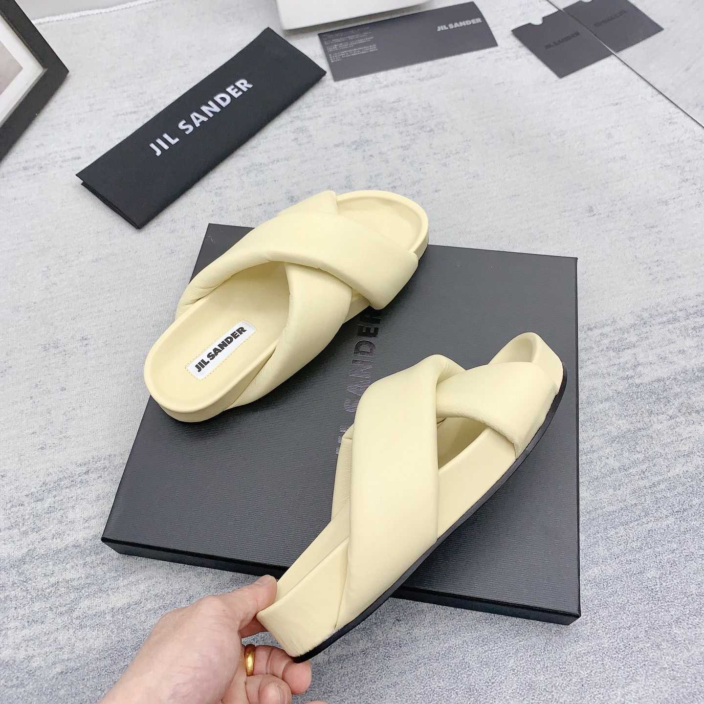 JIl Sander Padded Slides - EUR FASHION