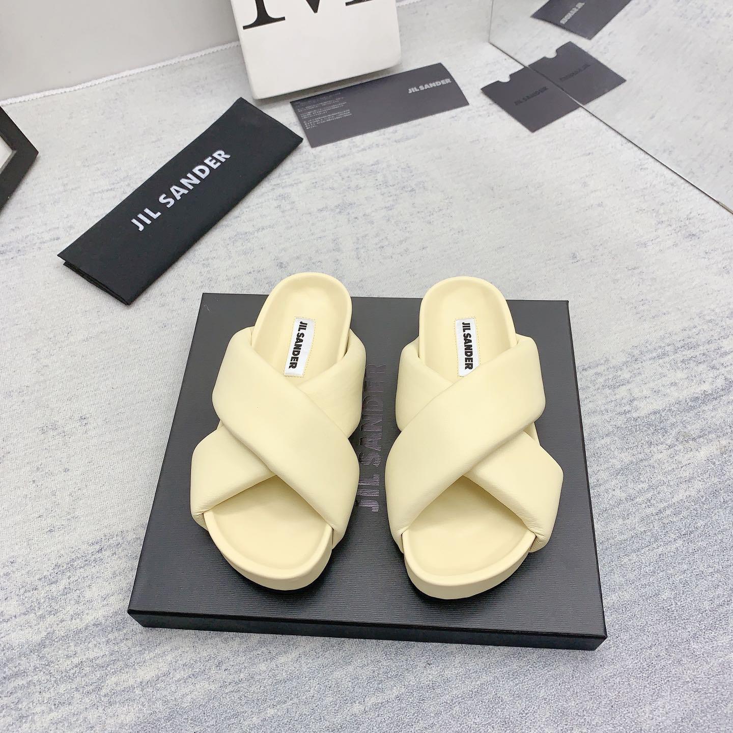 JIl Sander Padded Slides - EUR FASHION