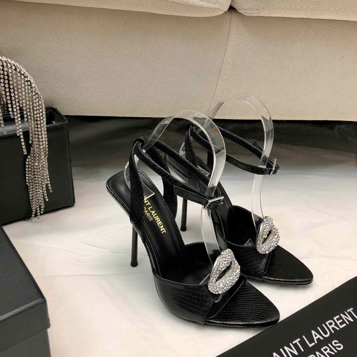 Saint Laurent Crystal-embellished Sandals - EUR FASHION