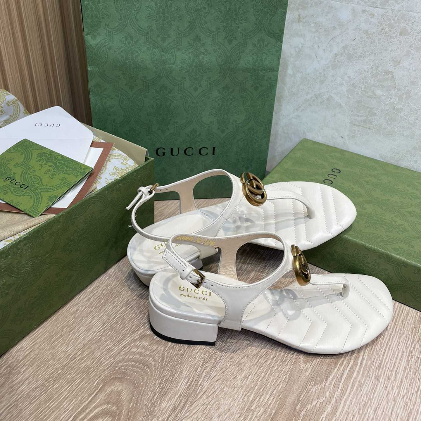 Gucci Women's Double G Sandal - EUR FASHION