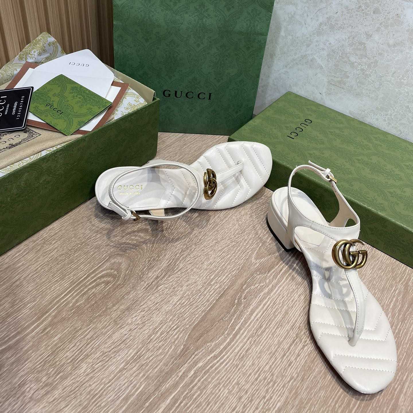 Gucci Women's Double G Sandal - EUR FASHION