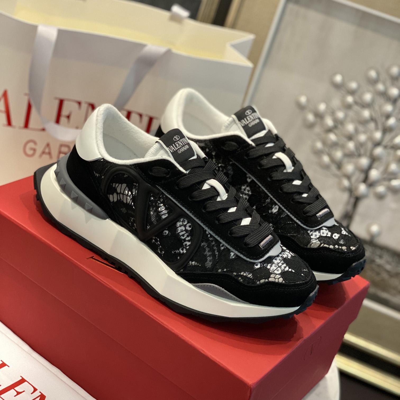 Valenti Lace And Mesh Lacerunner Sneaker  - EUR FASHION