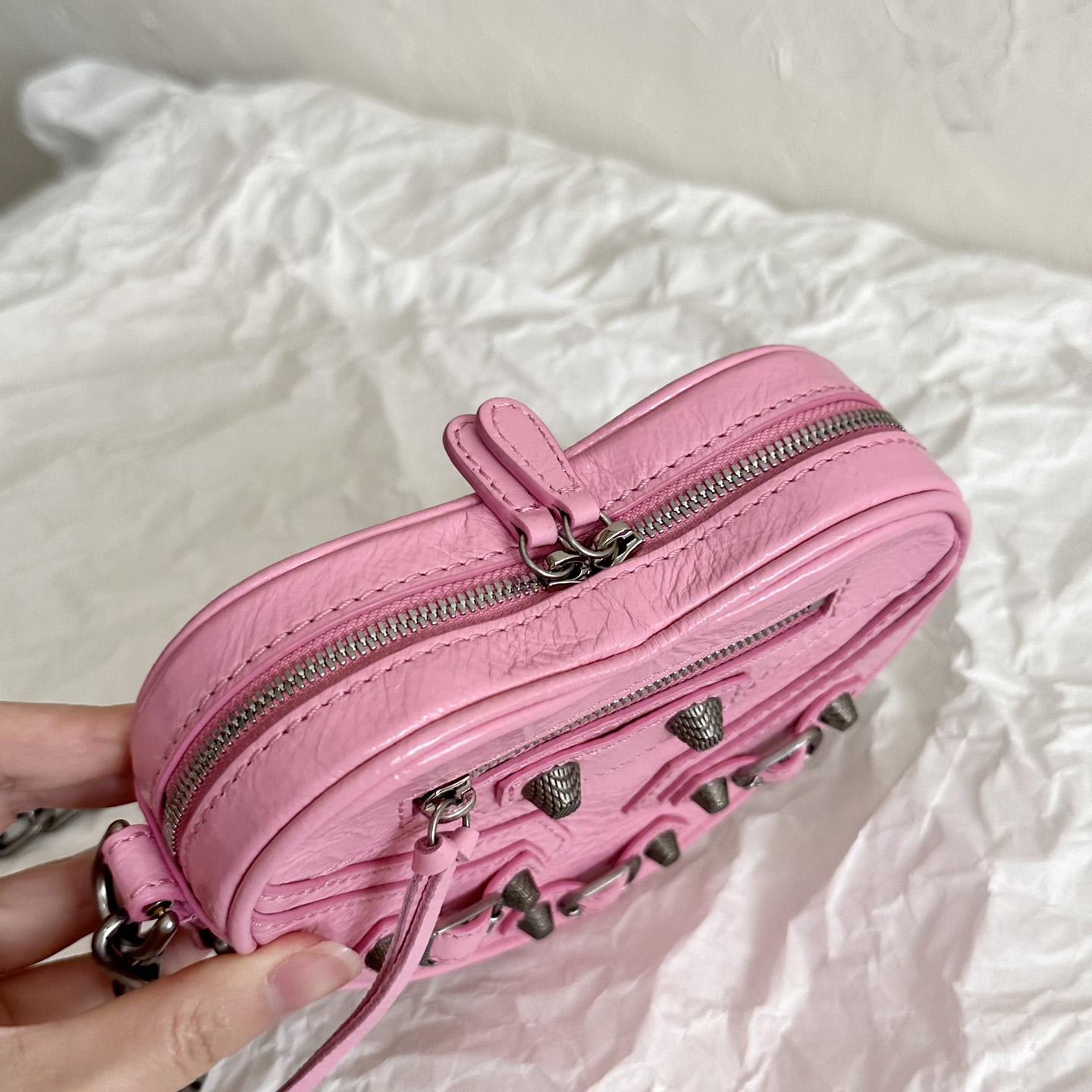 Balenciaga Le Cagole Heart Mini Bag In Pink  (16-12.7-4.5cm) - EUR FASHION