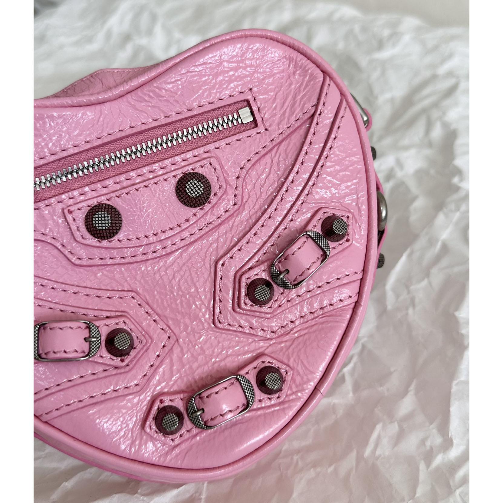 Balenciaga Le Cagole Heart Mini Bag In Pink  (16-12.7-4.5cm) - EUR FASHION