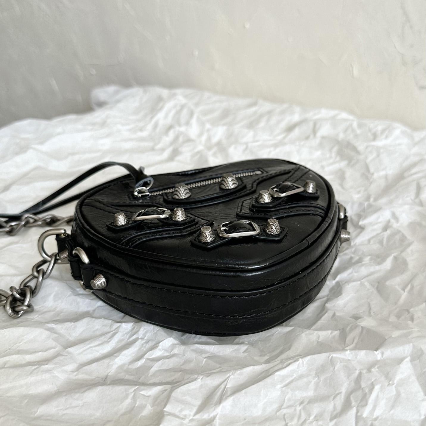 Balenciaga Le Cagole Heart Mini Bag In Black(16-12.7-4.5cm) - EUR FASHION