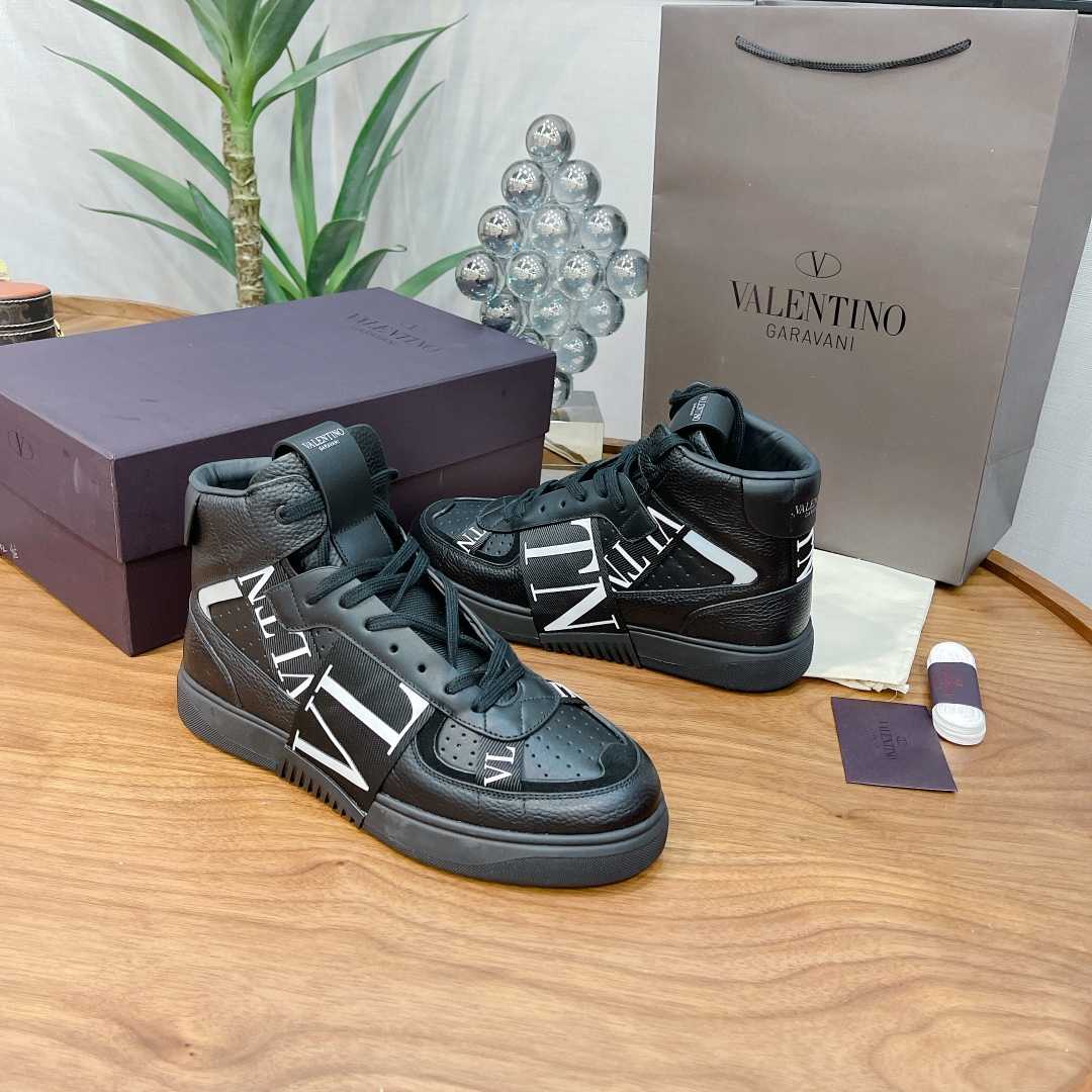 Valenti Mid-top Calfskin VL7N Sneaker With Bands - EUR FASHION