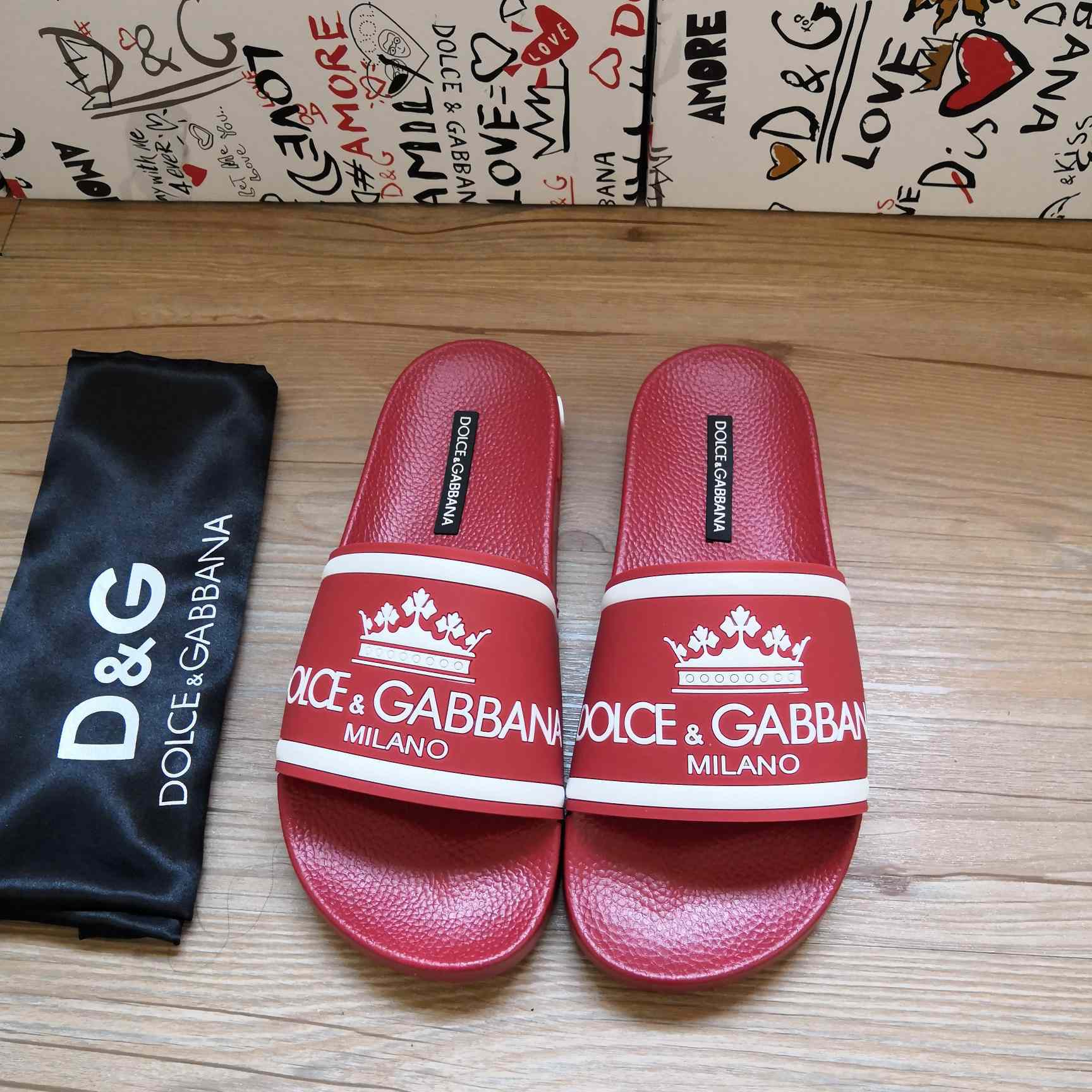 Dolce & Gabbana Logo Slides - EUR FASHION