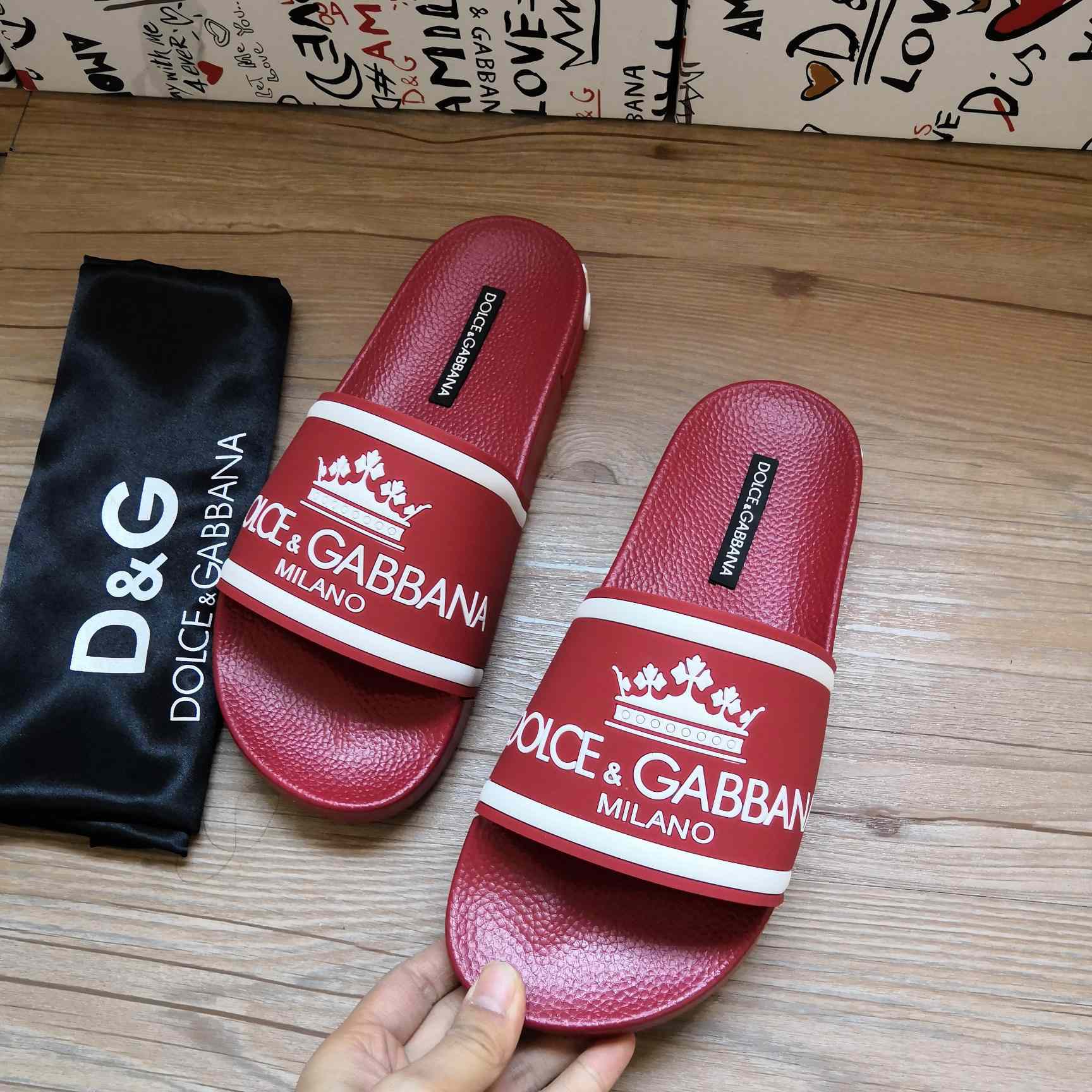 Dolce & Gabbana Logo Slides - EUR FASHION