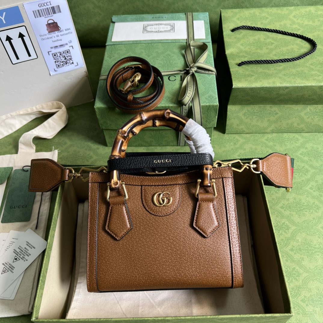 Gucci Diana Mini Tote Bag(20*16*10cm) - EUR FASHION