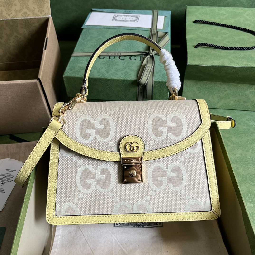 Gucci Ophidia Jumbo GG Top Handle Bag(25-17.5-7cm) - EUR FASHION