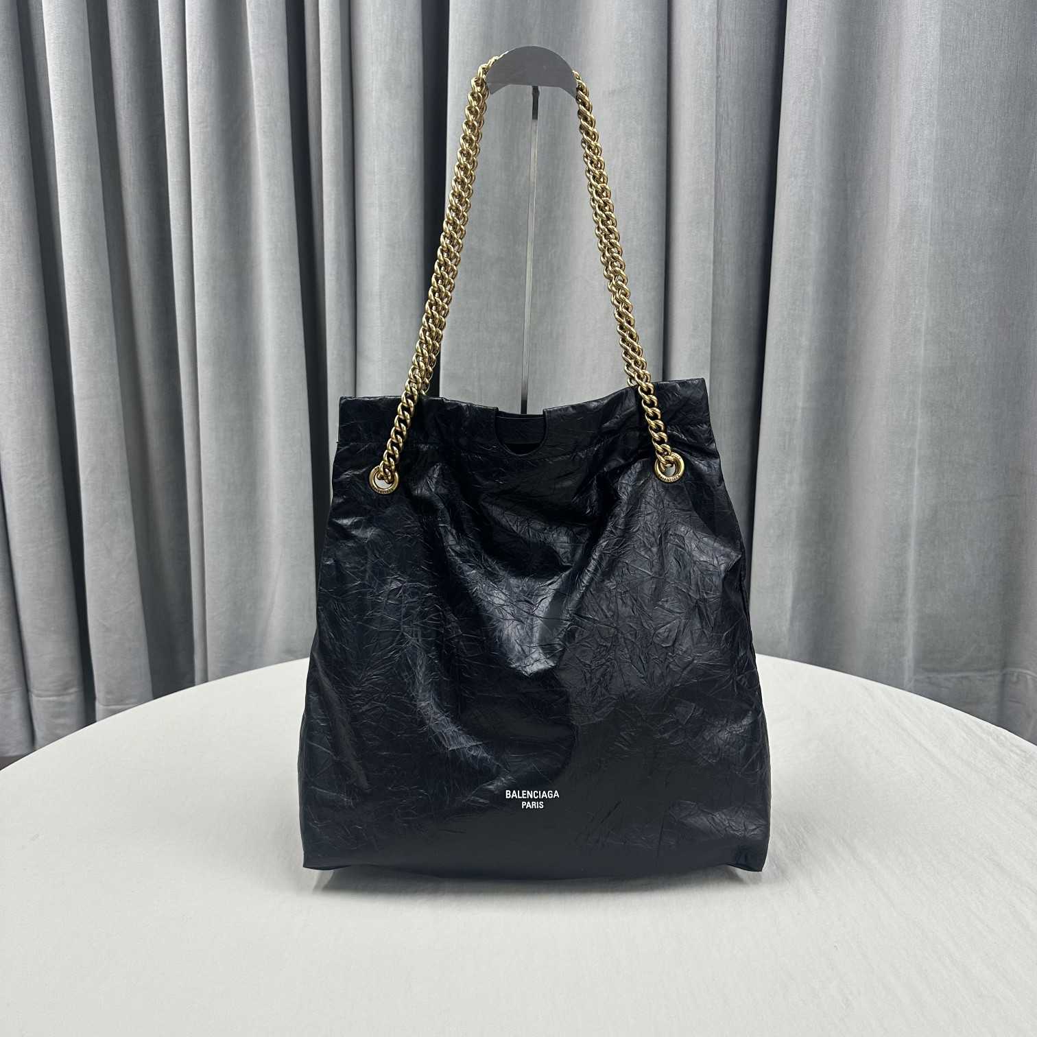 Balenciaga Women's Crush Medium Tote Bag In Black(39-46-14cm) - EUR FASHION