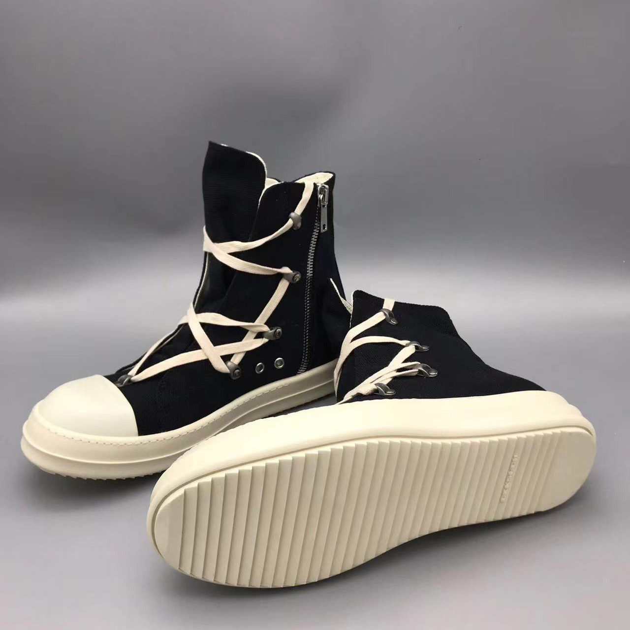 Rick Owens Drkshdw Black Hexagon Sneakers - EUR FASHION