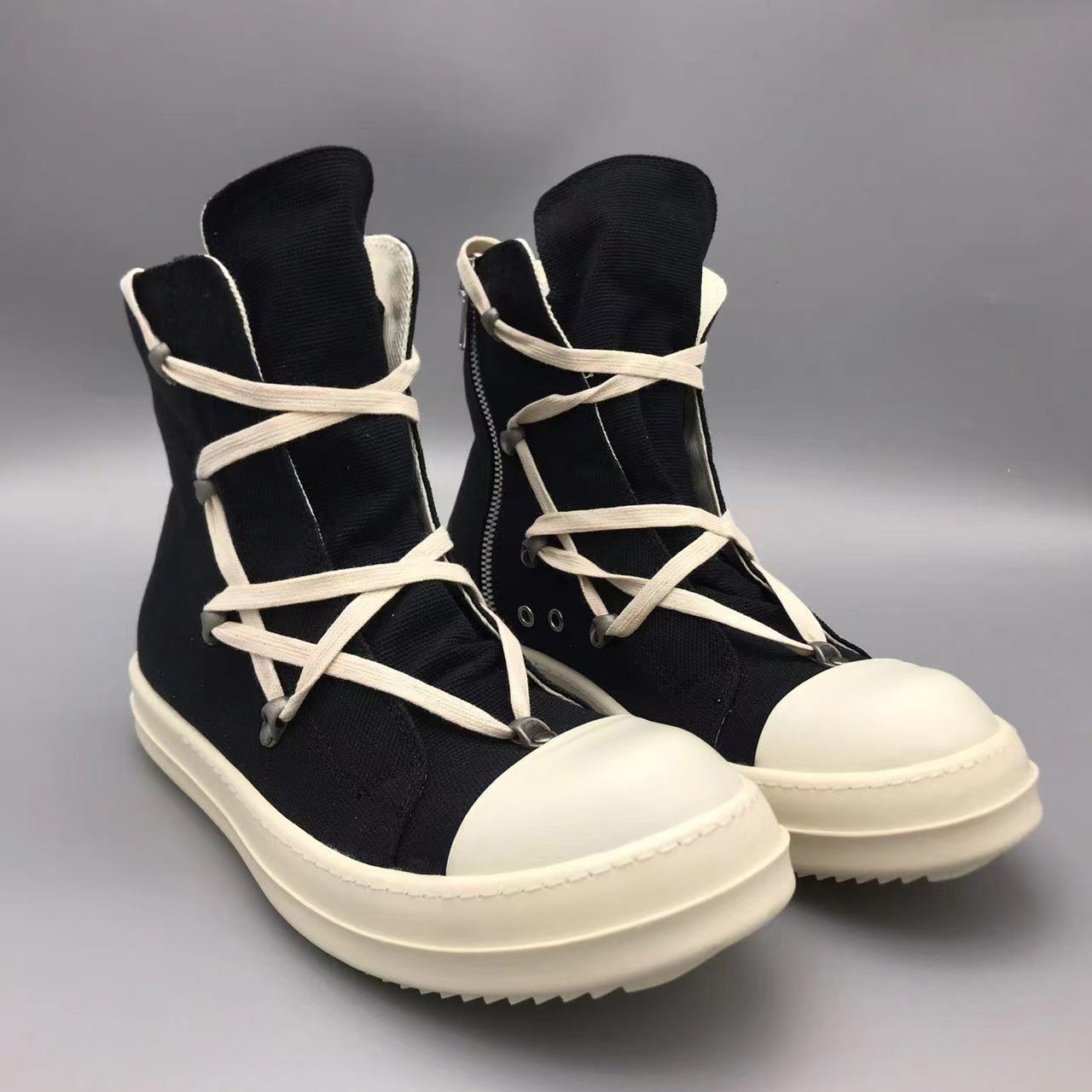 Rick Owens Drkshdw Black Hexagon Sneakers - EUR FASHION