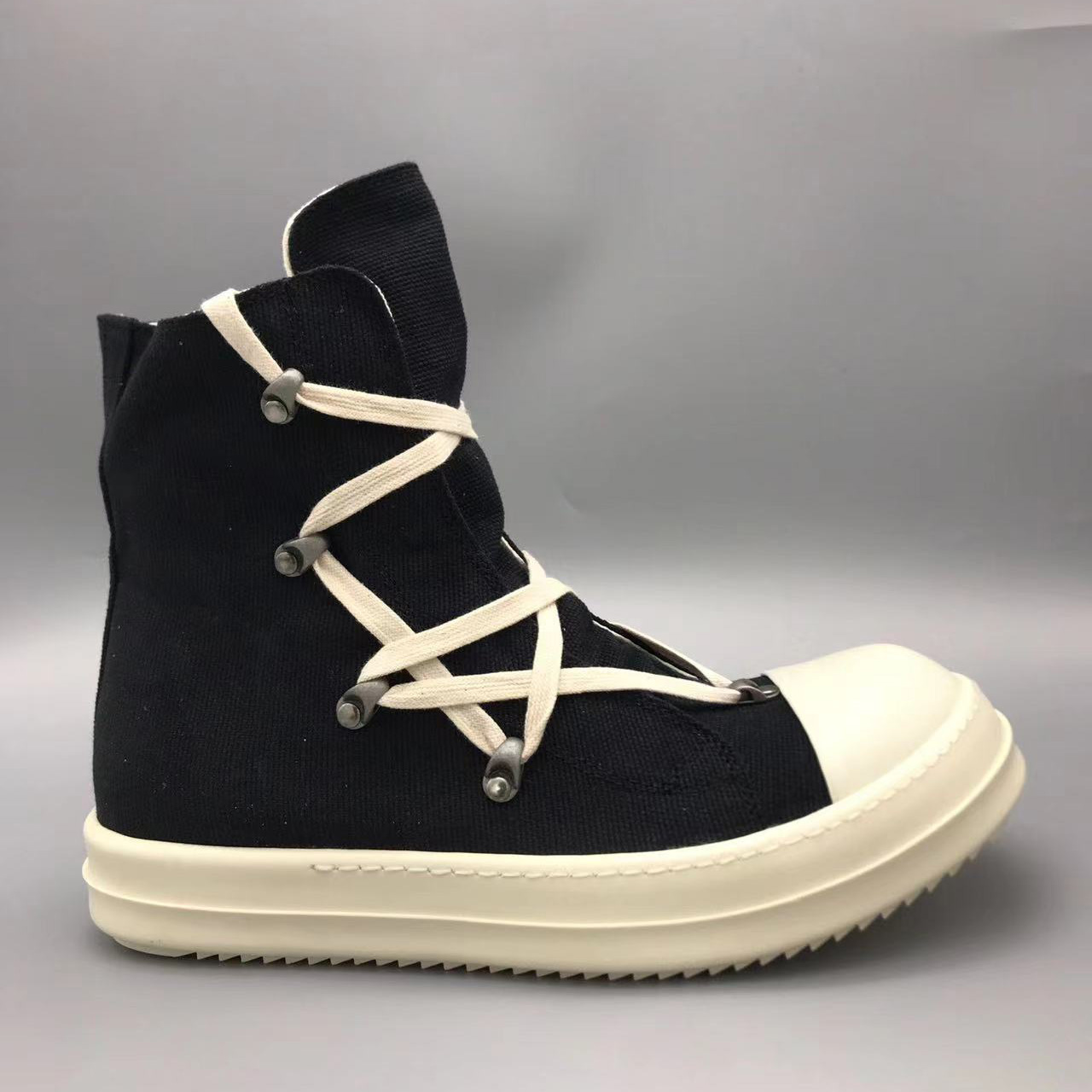 Rick Owens Drkshdw Black Hexagon Sneakers - EUR FASHION