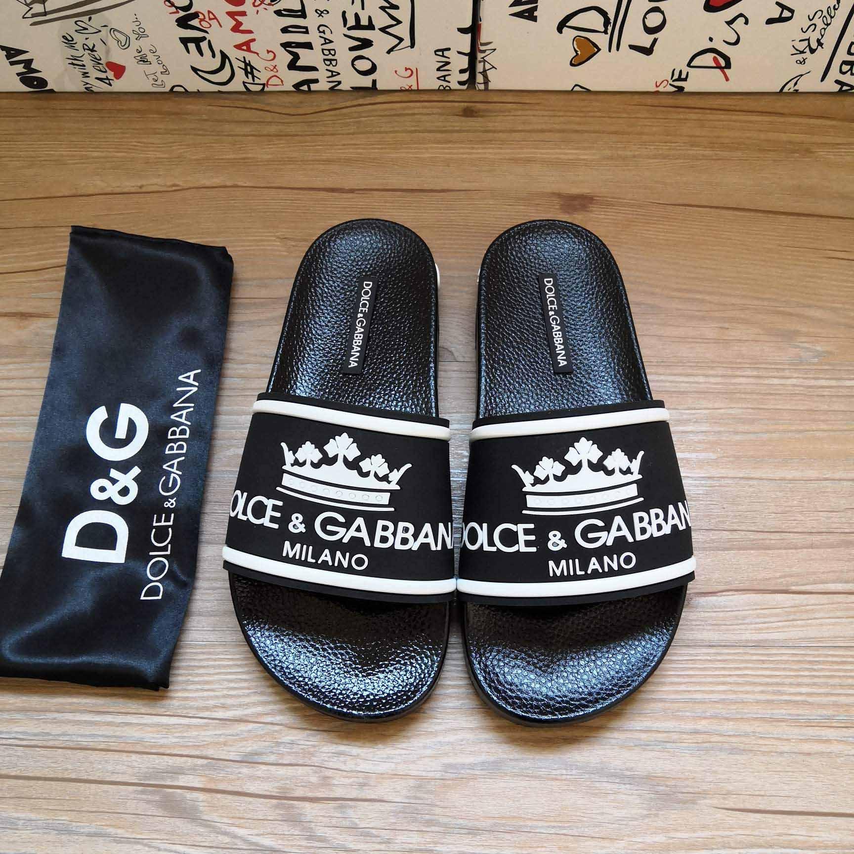 Dolce & Gabbana Logo Slides - EUR FASHION