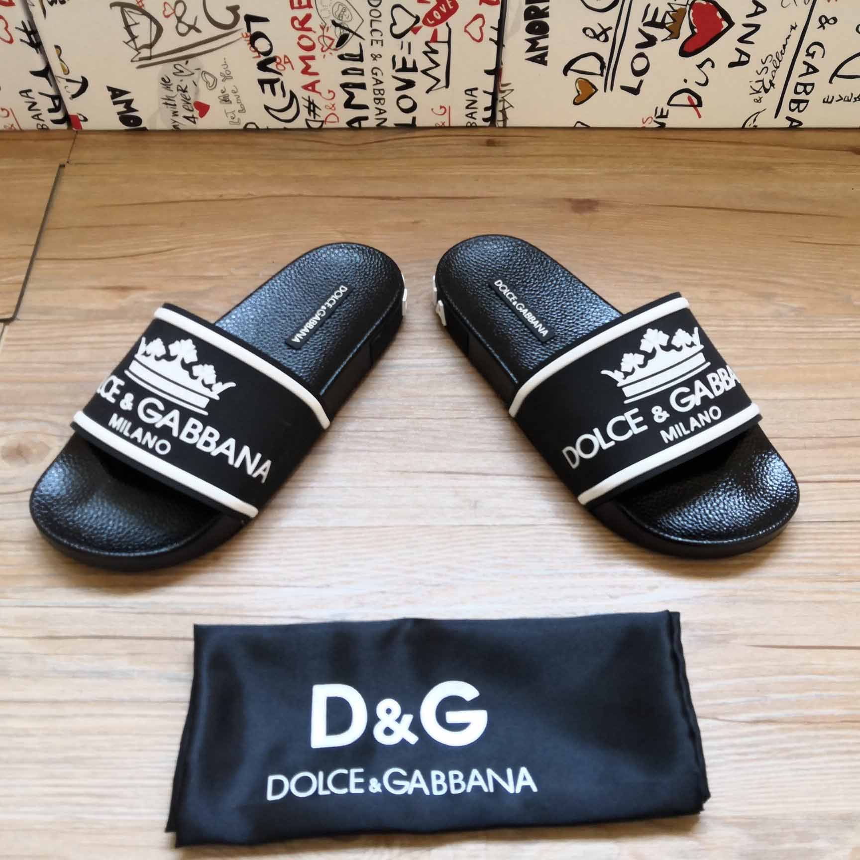 Dolce & Gabbana Logo Slides - EUR FASHION