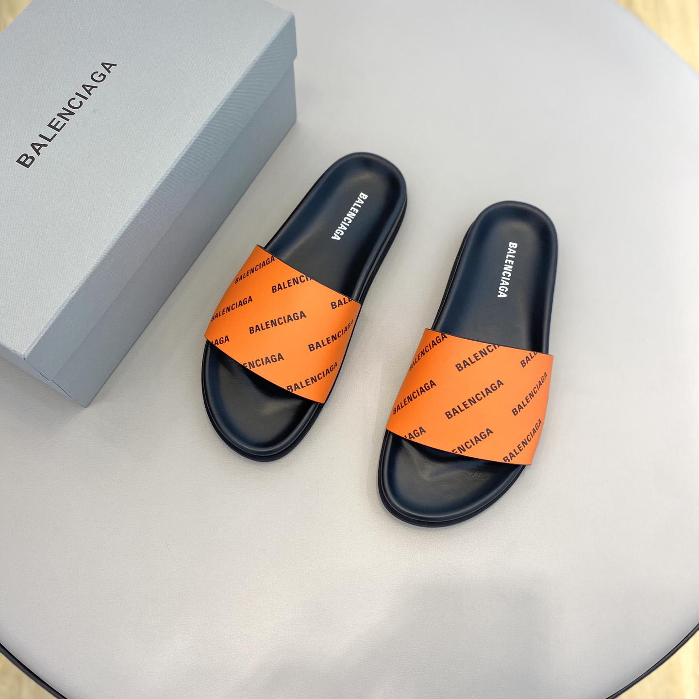 Balenciaga Logo Slide Sandal  - EUR FASHION