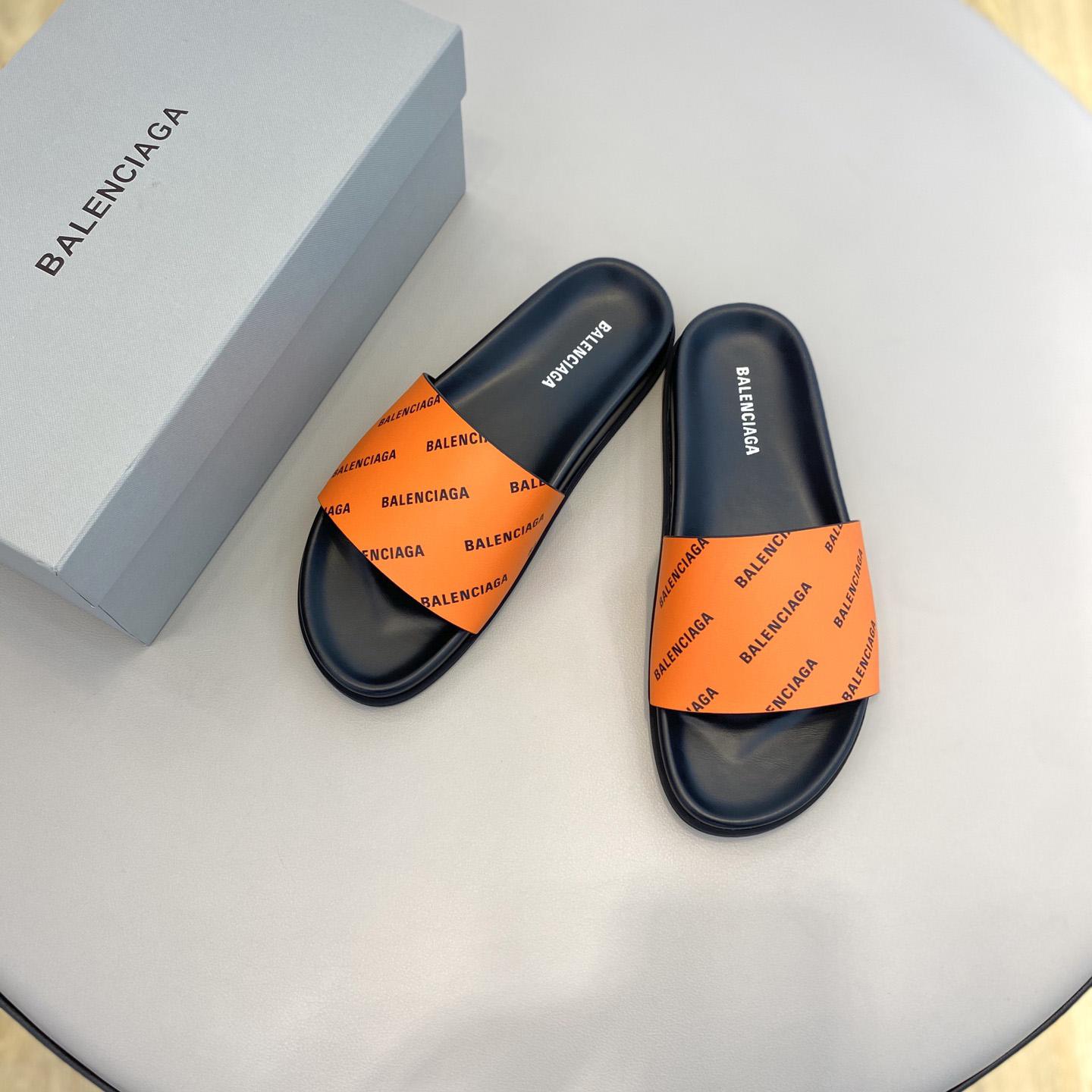 Balenciaga Logo Slide Sandal  - EUR FASHION