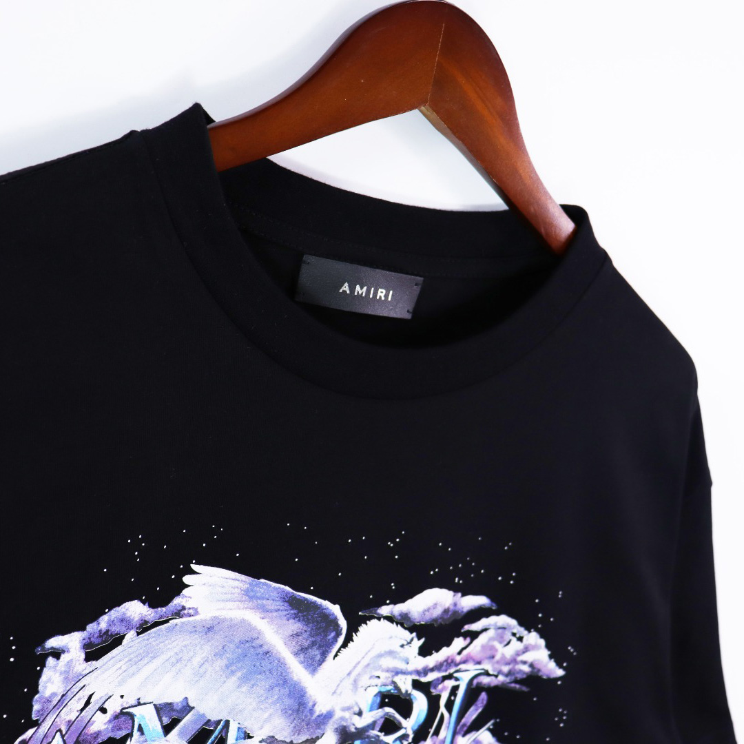 Amiri Pegasus Script Logo Tee - EUR FASHION