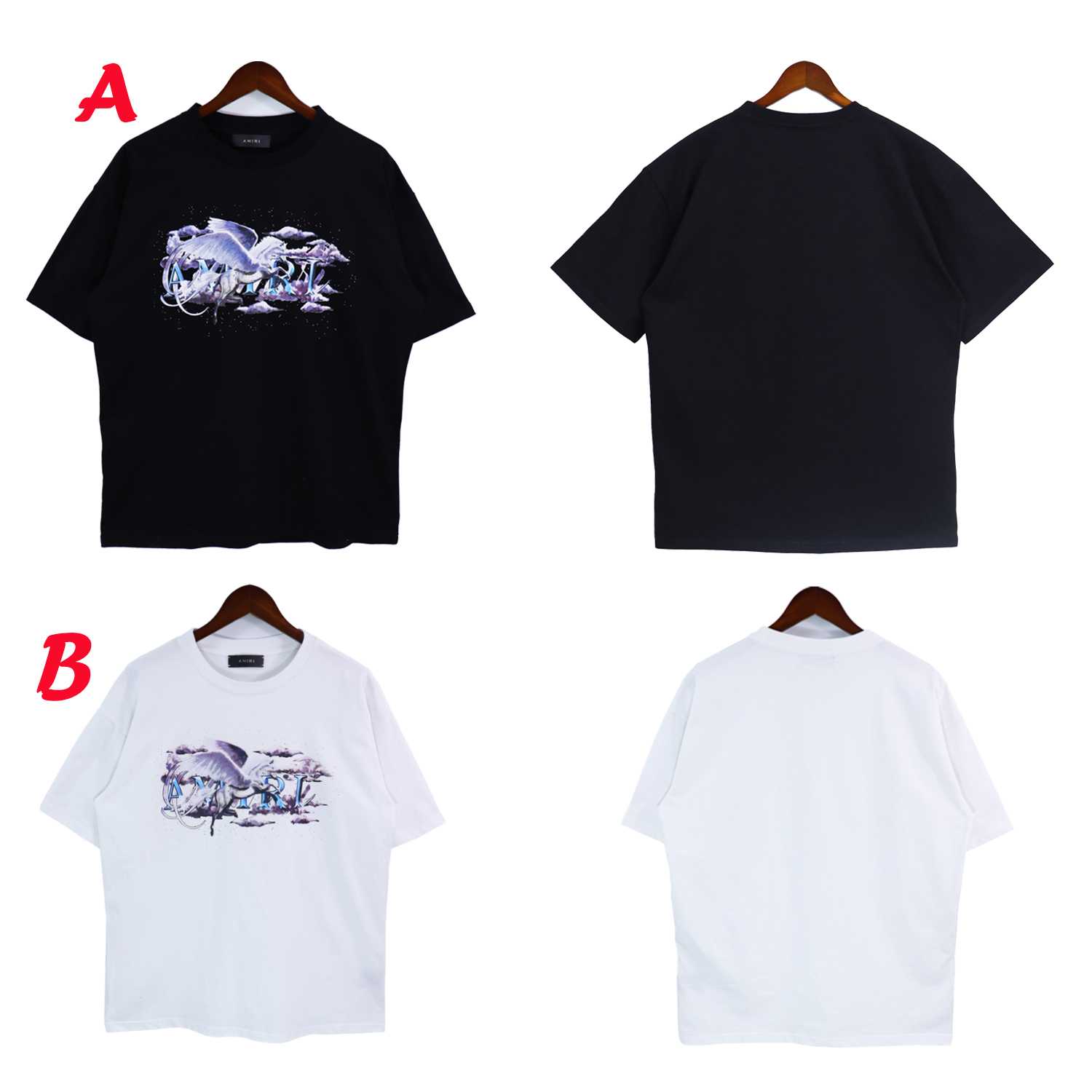 Amiri Pegasus Script Logo Tee - EUR FASHION