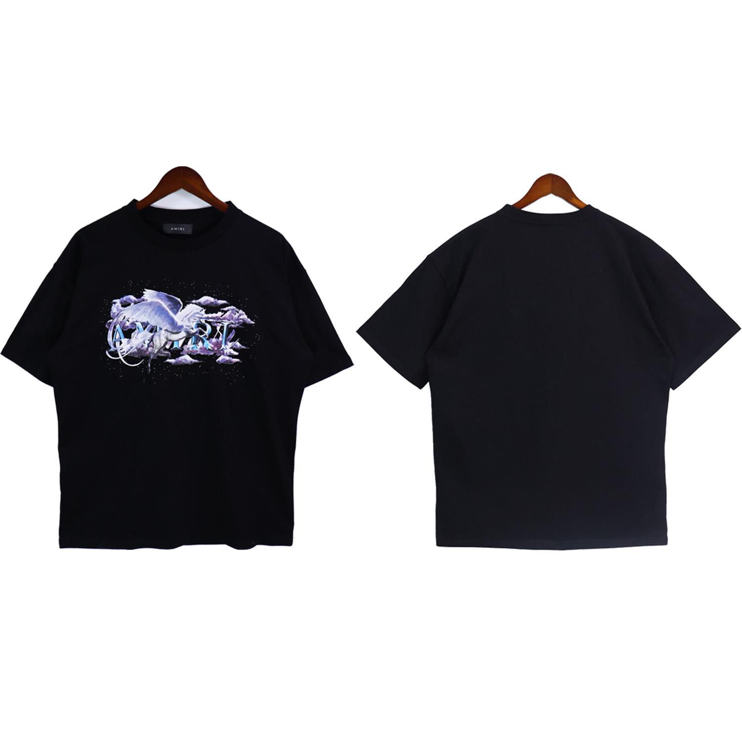 Amiri Pegasus Script Logo Tee - EUR FASHION