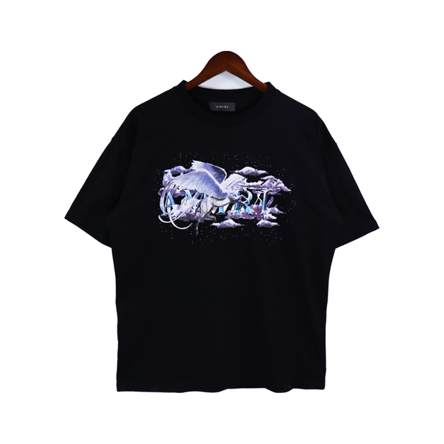 Amiri Pegasus Script Logo Tee - EUR FASHION