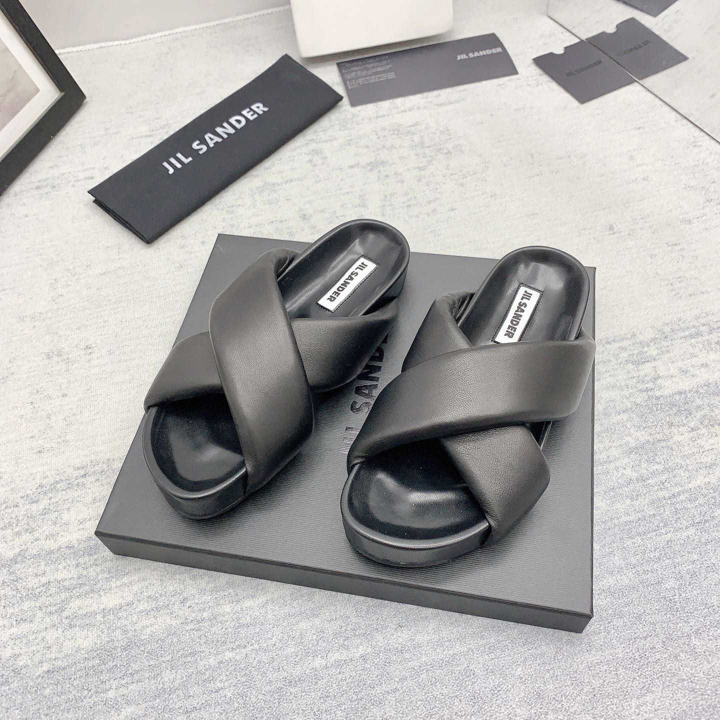 JIl Sander Padded Slides - EUR FASHION