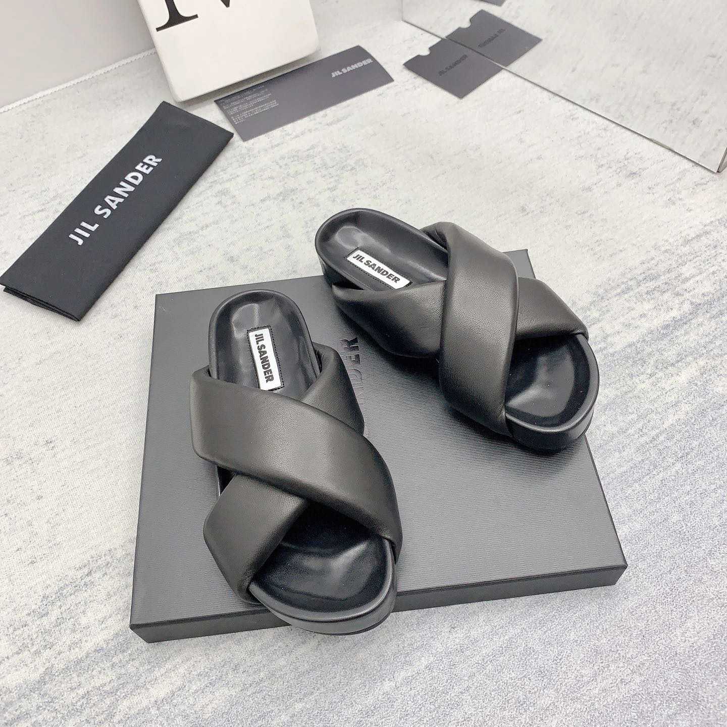 JIl Sander Padded Slides - EUR FASHION