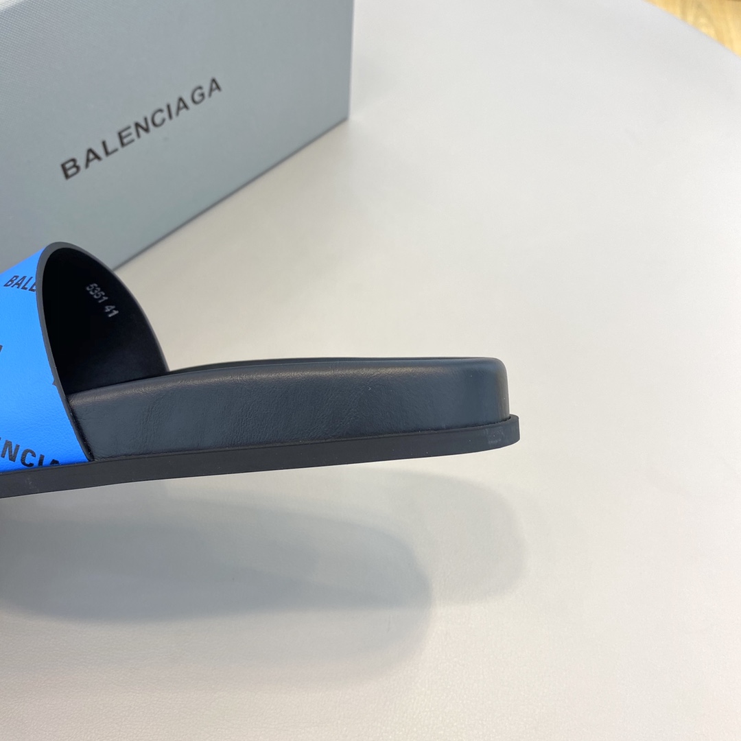 Balenciaga Logo Slide Sandal  - EUR FASHION