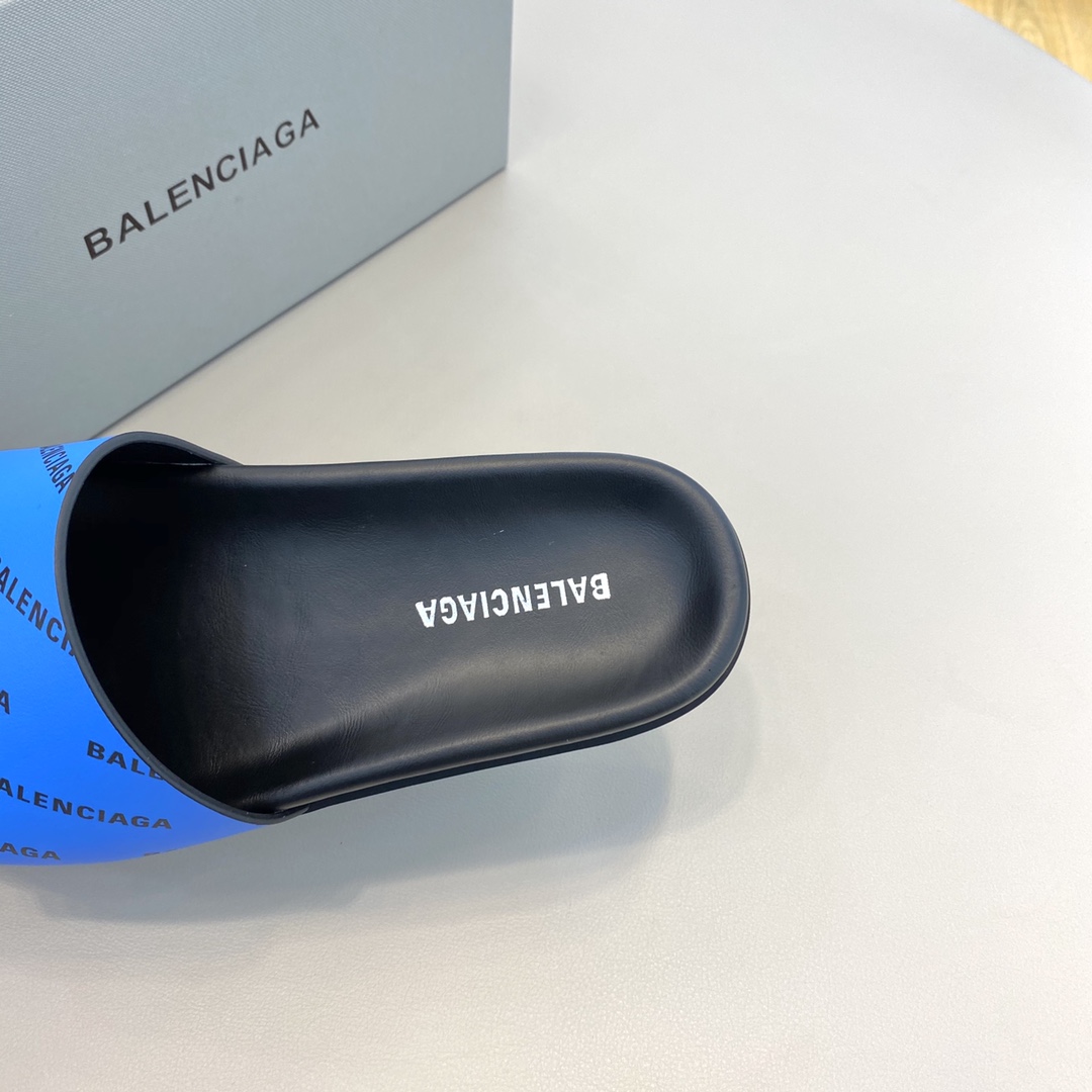 Balenciaga Logo Slide Sandal  - EUR FASHION