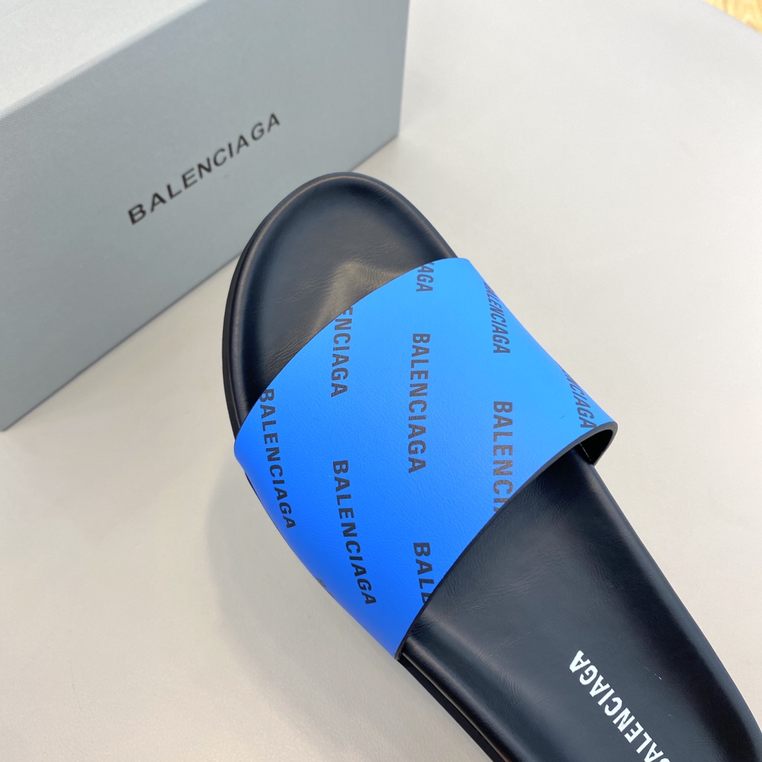 Balenciaga Logo Slide Sandal  - EUR FASHION