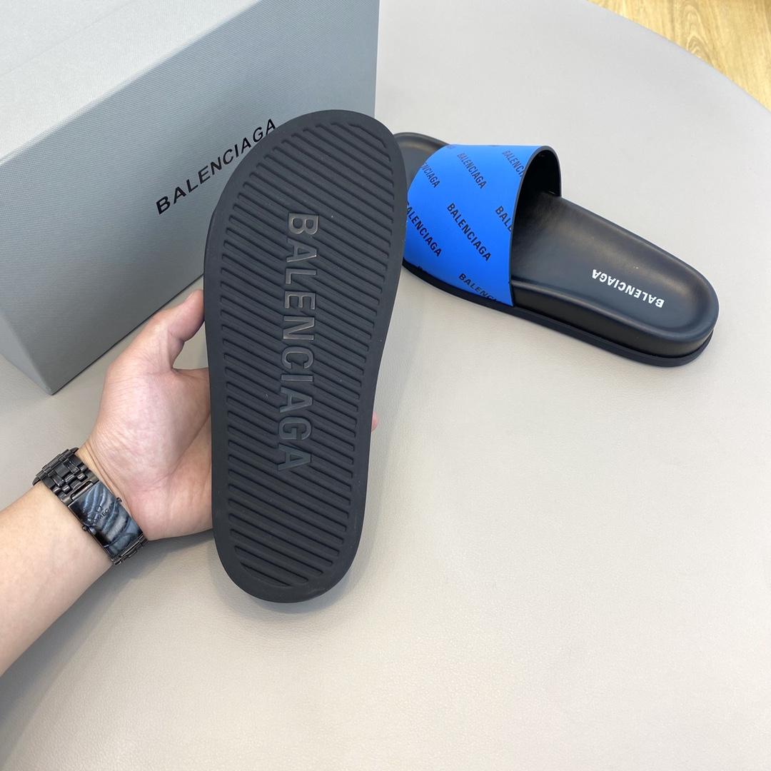 Balenciaga Logo Slide Sandal  - EUR FASHION