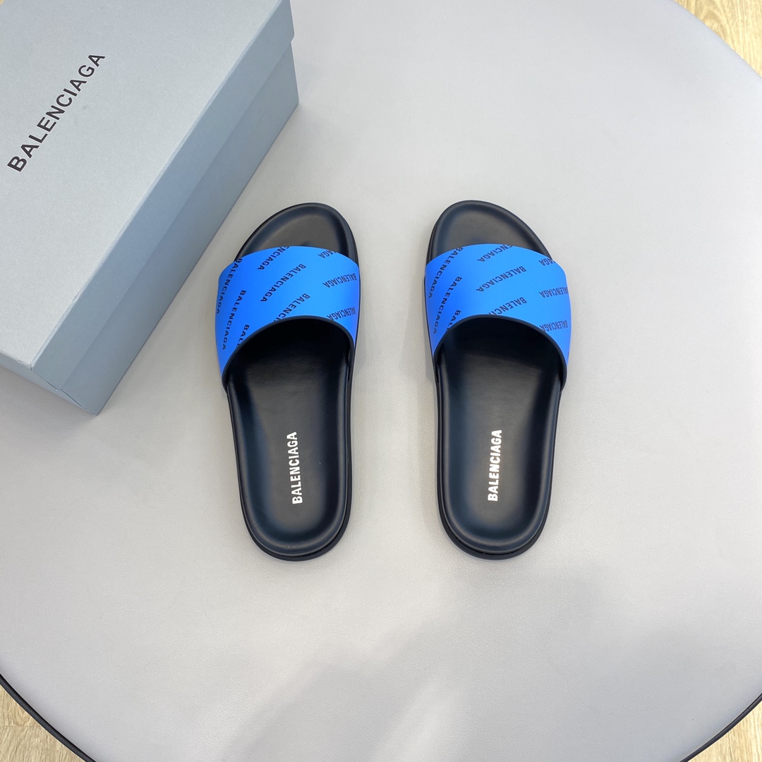 Balenciaga Logo Slide Sandal  - EUR FASHION