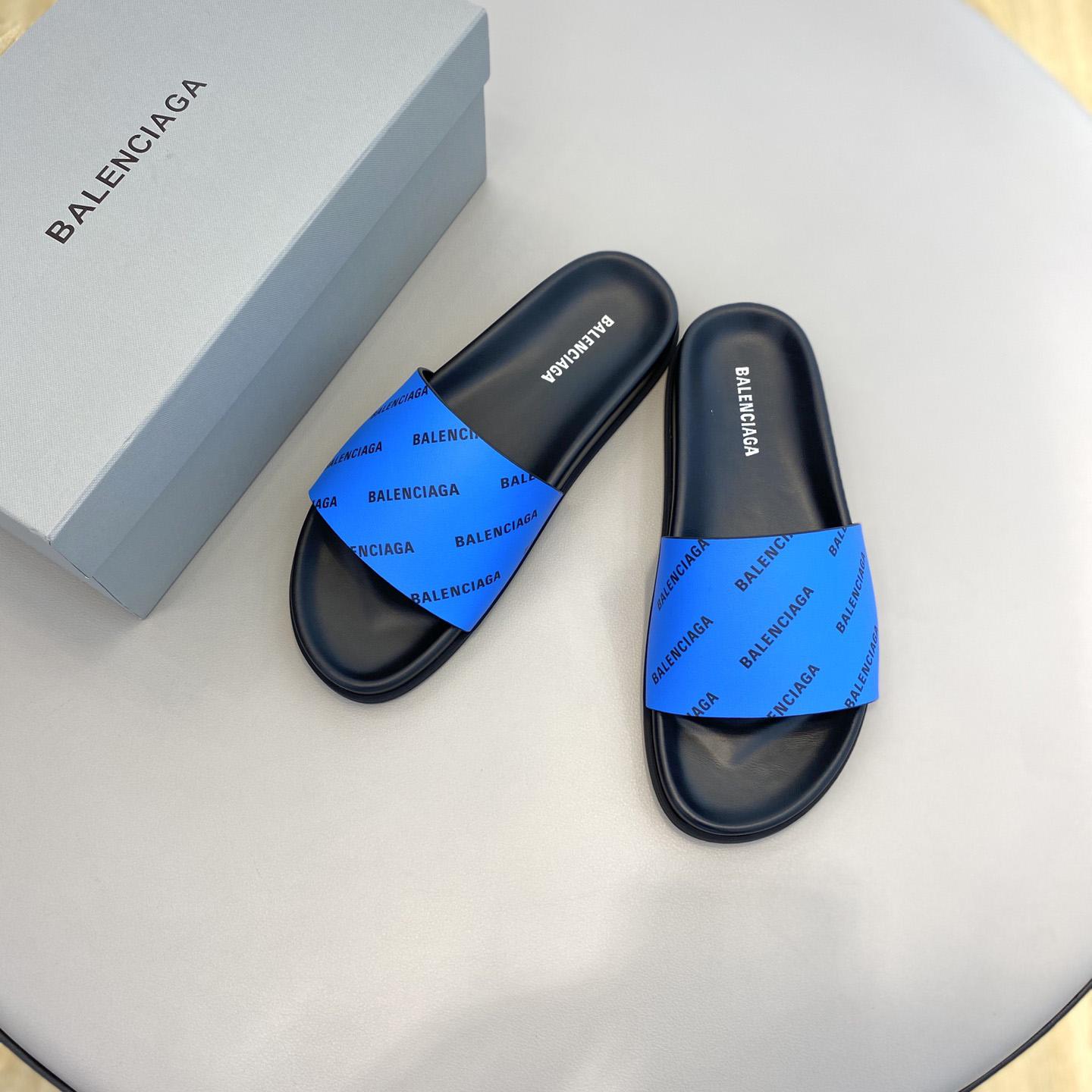 Balenciaga Logo Slide Sandal  - EUR FASHION