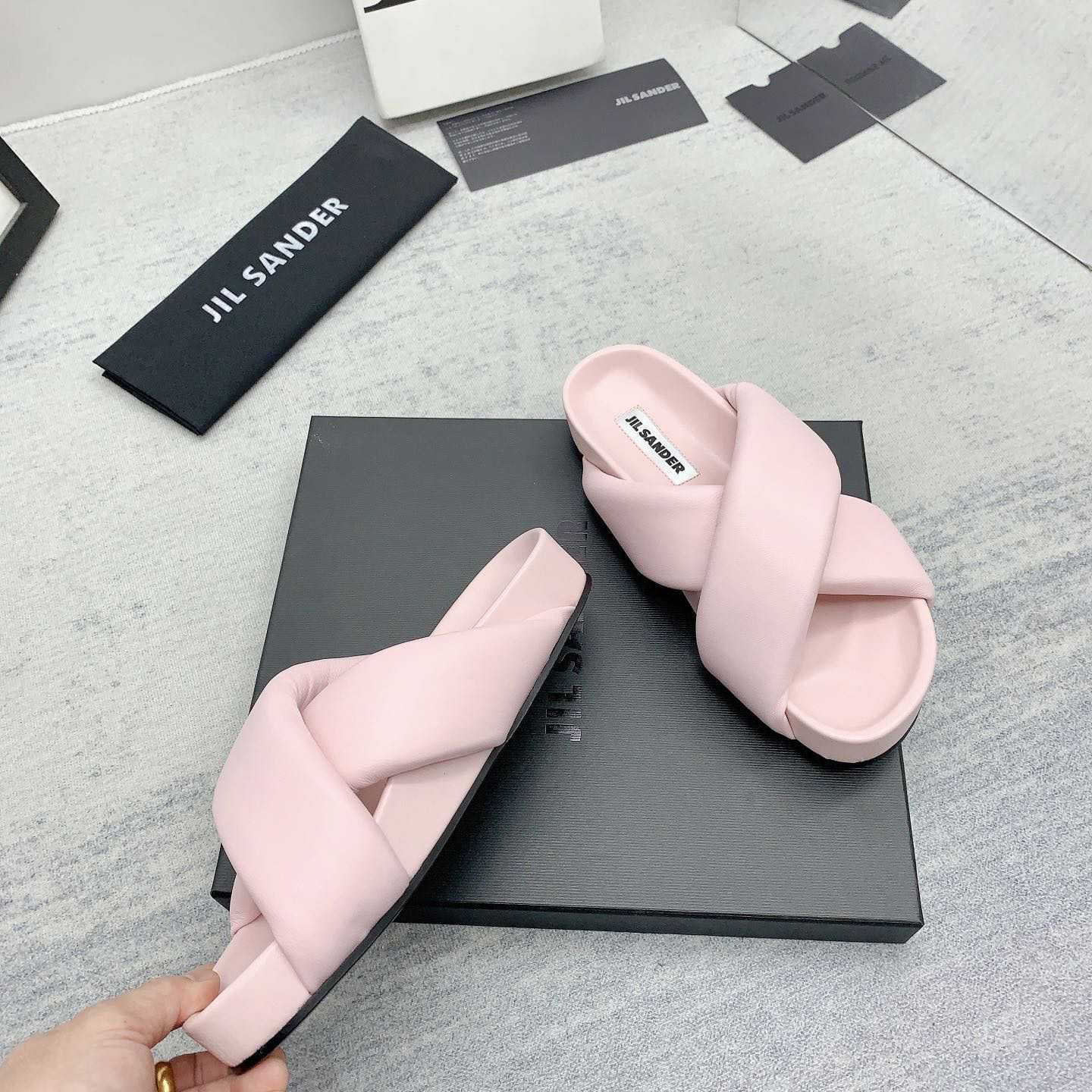 JIl Sander Padded Slides - EUR FASHION