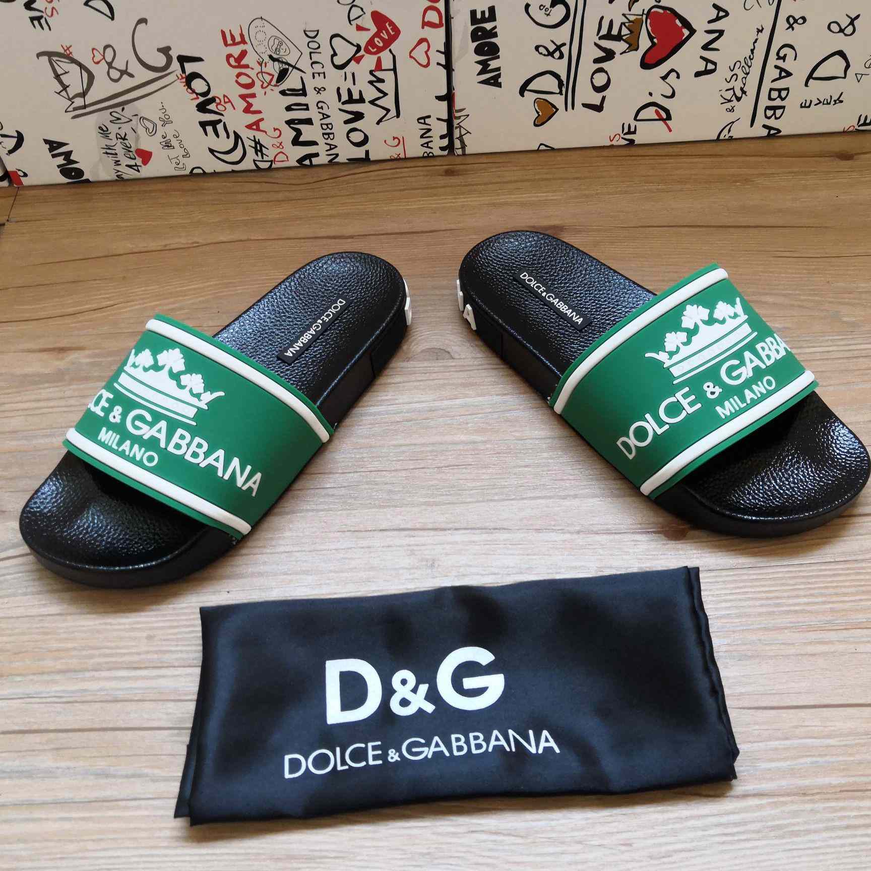 Dolce & Gabbana Logo Slides - EUR FASHION